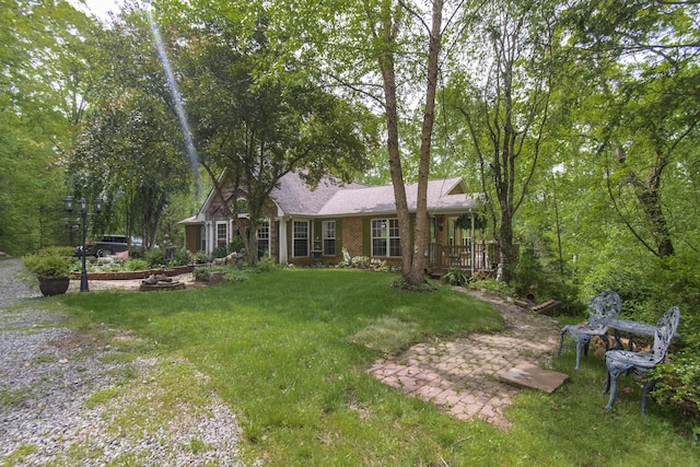 157 Burks Hollow Rd SW, Willis, VA 24380 - view of front facade with a front lawn and covered porch