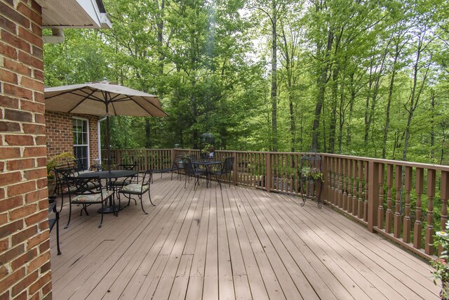 157 Burks Hollow Rd SW, Willis, VA 24380 - deck featuring outdoor dining space