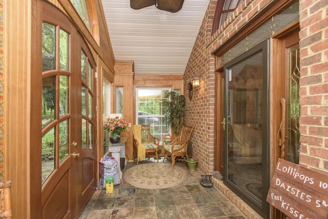 157 Burks Hollow Rd SW, Willis, VA 24380 - sunroom / solarium with a ceiling fan and french doors