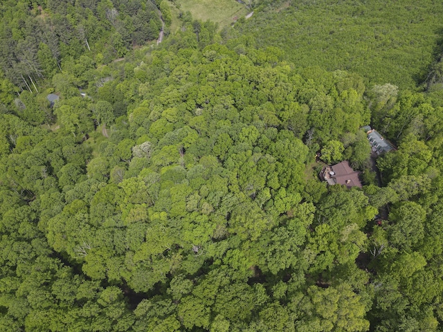 157 Burks Hollow Rd SW, Willis, VA 24380 - aerial overview of property's location featuring a heavily wooded area