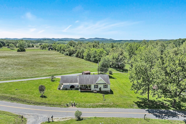 22 Spring Branch Ln, Fincastle, VA 24090 - aerial view of sparsely populated area with a mountain backdrop