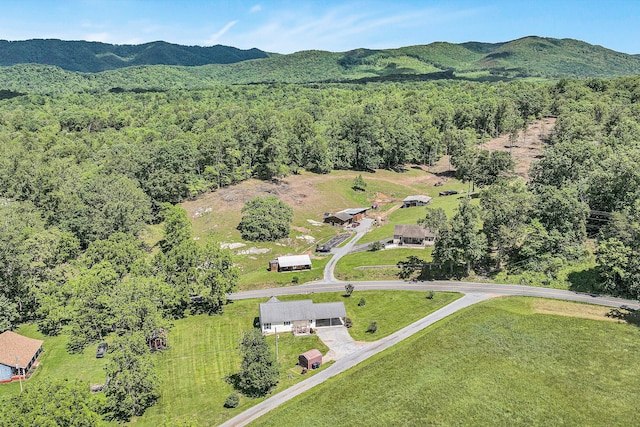 22 Spring Branch Ln, Fincastle, VA 24090 - bird's eye view of a mountain backdrop and a forest