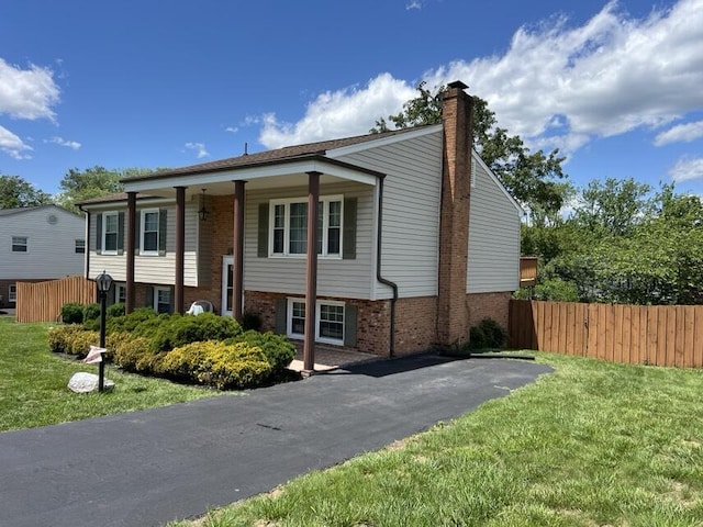 1878 Cranwell Dr, Vinton, VA 24179 - raised ranch with brick siding and a chimney