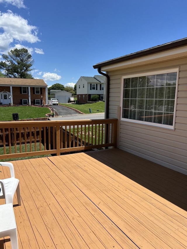 1878 Cranwell Dr, Vinton, VA 24179 - wooden terrace with a residential view and a yard