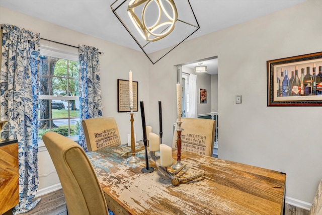 2440 Charing Cross Dr, Roanoke, VA 24018 - dining area featuring wood finished floors and baseboards