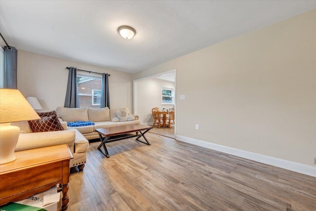3023 Birchlawn Ave NW, Roanoke, VA 24012 - living area featuring light wood-type flooring and baseboards