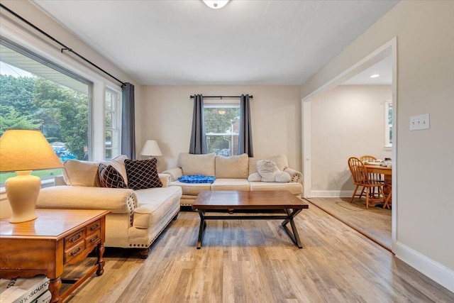 3023 Birchlawn Ave NW, Roanoke, VA 24012 - living room featuring wood finished floors and baseboards