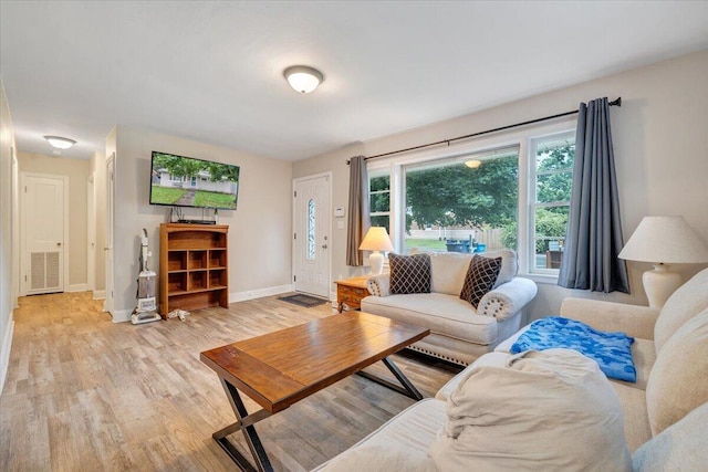 3023 Birchlawn Ave NW, Roanoke, VA 24012 - living area with light wood finished floors and baseboards