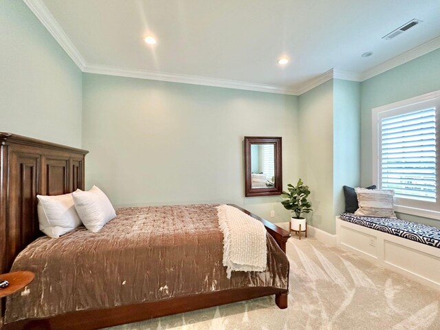 1115 Oakshire Ln, Wirtz, VA 24184 - carpeted bedroom with crown molding, recessed lighting, and baseboards