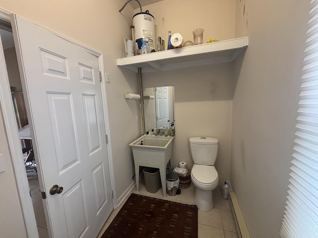 120 Nyle Ridge Rd, Wirtz, VA 24184 - half bath featuring tile patterned floors and baseboard heating