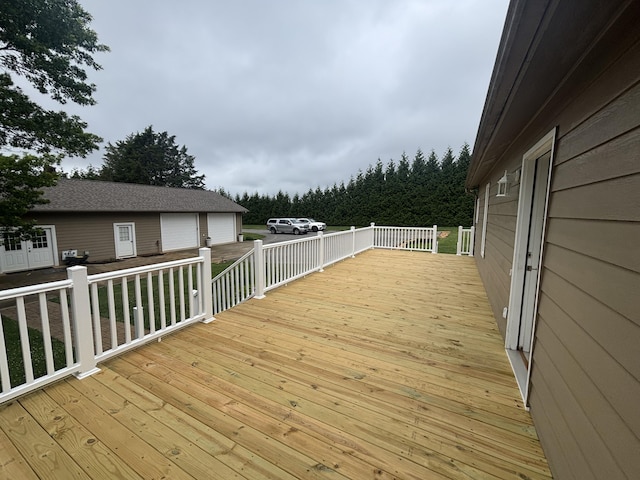 120 Nyle Ridge Rd, Wirtz, VA 24184 - wooden terrace with a garage