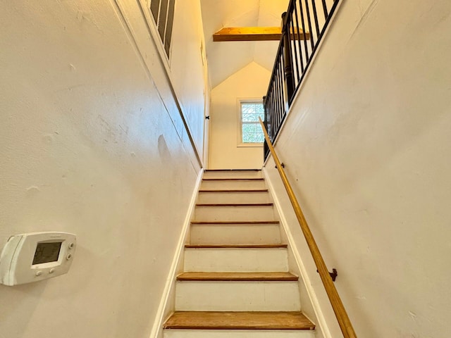 816 Brandon Ave SW, Roanoke, VA 24015 - staircase with baseboards