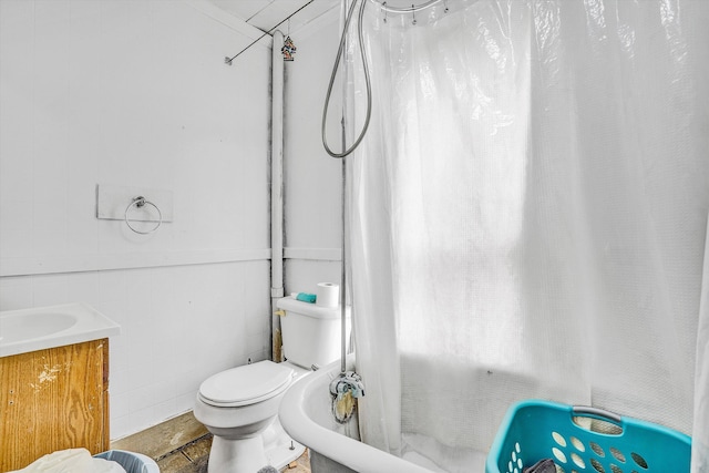 131 Indian Ln, Eagle Rock, VA 24085 - full bath with shower / tub combo with curtain, toilet, and vanity