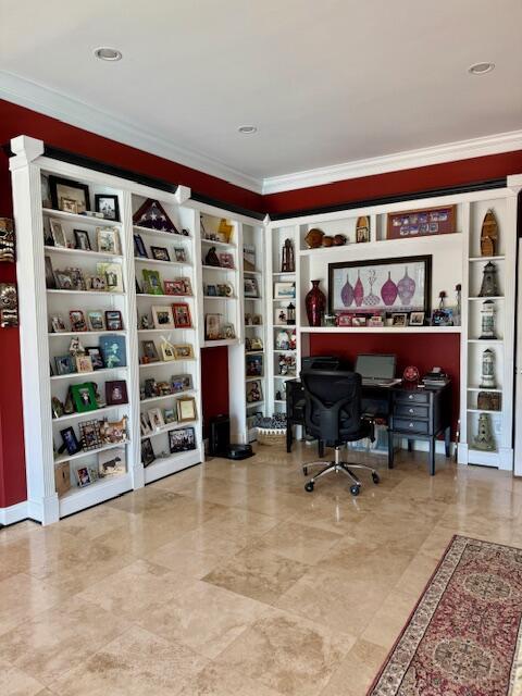 1038 Lees Mill Ln, Goode, VA 24556 - office area featuring ornamental molding