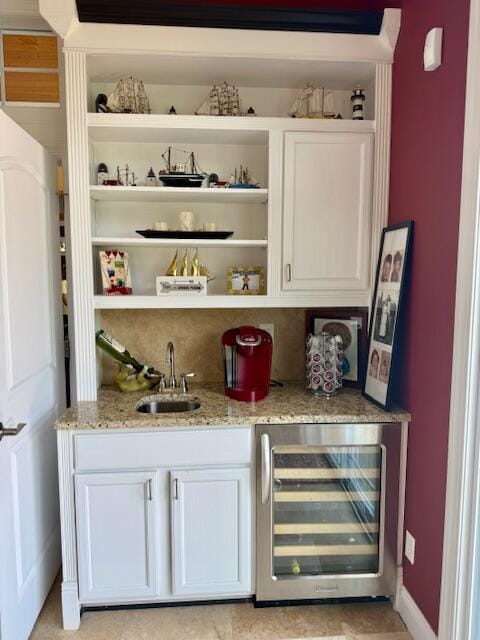 1038 Lees Mill Ln, Goode, VA 24556 - indoor wet bar with beverage cooler and baseboards