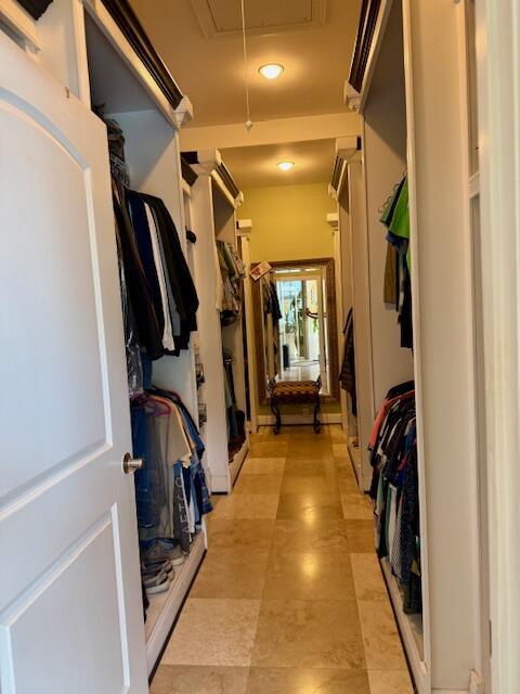 1038 Lees Mill Ln, Goode, VA 24556 - walk in closet with attic access