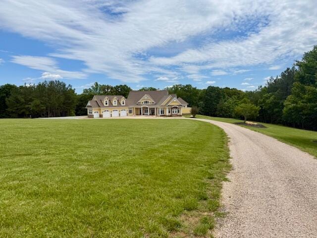 1038 Lees Mill Ln, Goode, VA 24556 - view of front of property featuring driveway, a front yard, and an attached garage