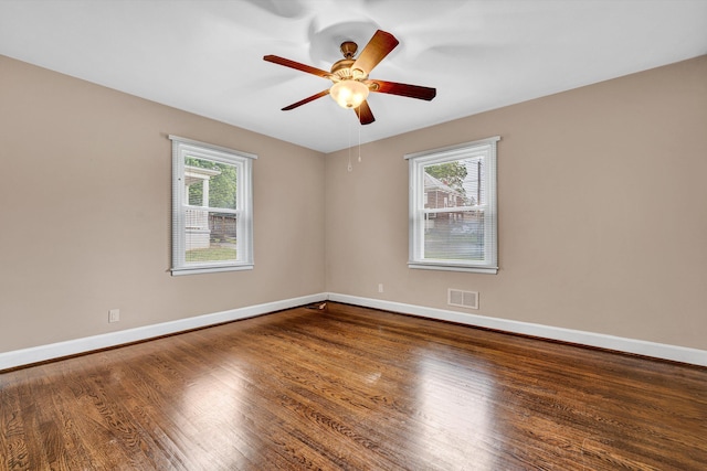 130 W Augusta Ave, Vinton, VA 24179 - spare room featuring plenty of natural light, baseboards, and a ceiling fan