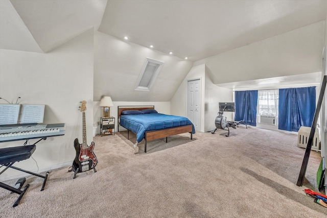 602 Allison Ave SW, Roanoke, VA 24016 - carpeted bedroom featuring lofted ceiling, recessed lighting, and baseboards