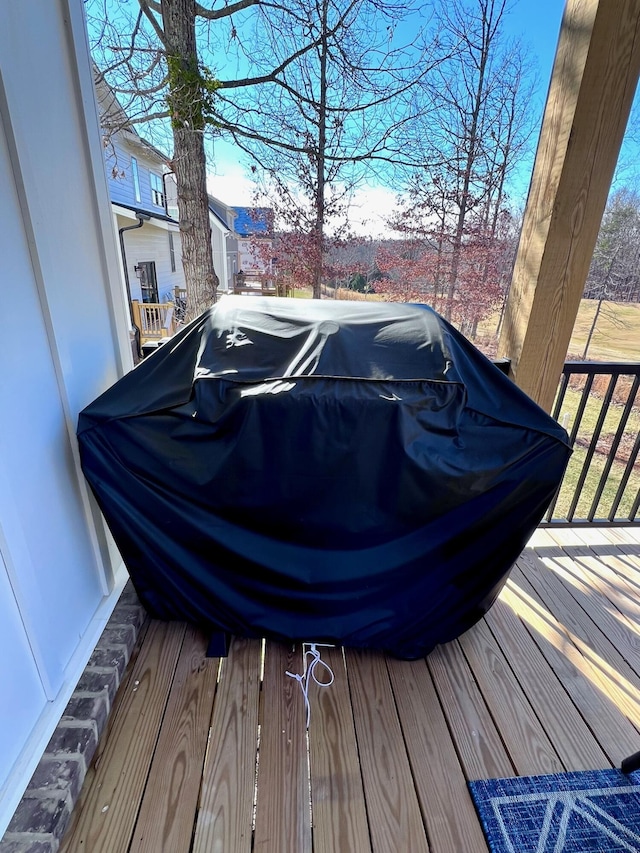 103 Retreat Ln, Huddleston, VA 24104 - deck featuring a grill