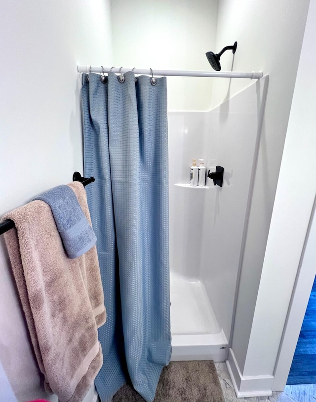 103 Retreat Ln, Huddleston, VA 24104 - bathroom with a stall shower