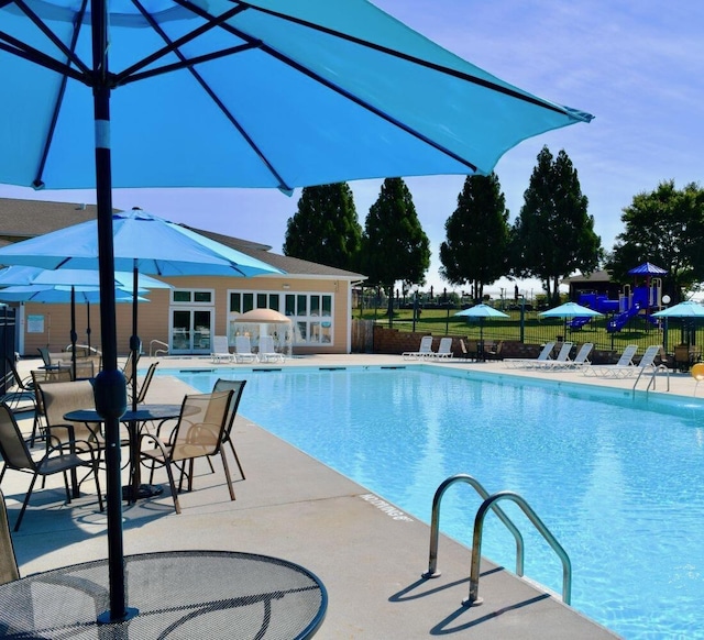 103 Retreat Ln, Huddleston, VA 24104 - community pool featuring a patio