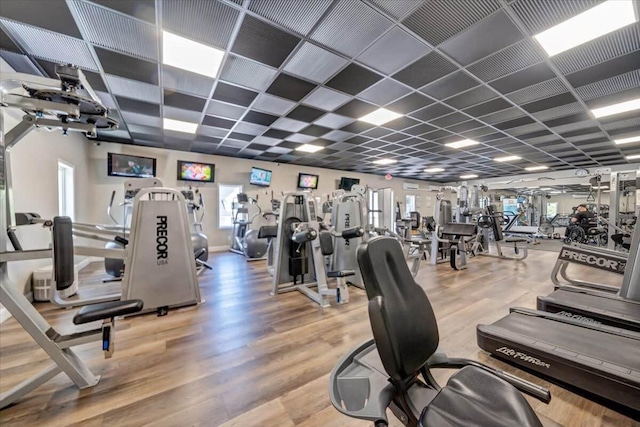 103 Retreat Ln, Huddleston, VA 24104 - exercise room with wood finished floors