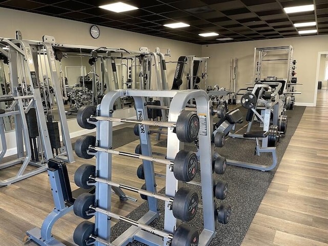 103 Retreat Ln, Huddleston, VA 24104 - gym with wood finished floors