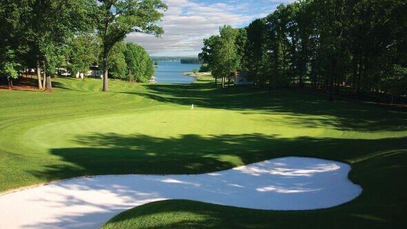 103 Retreat Ln, Huddleston, VA 24104 - view of community featuring a water view, view of golf course, and a yard