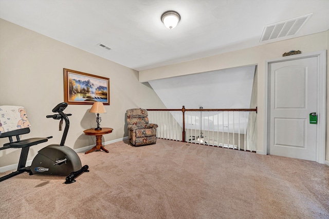 4210 Hannah Belle Way, Roanoke, VA 24018 - workout room featuring carpet floors and baseboards
