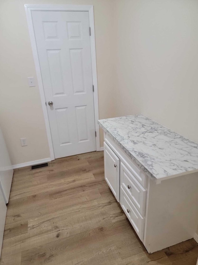 640 Cooks Knob Rd, Ferrum, VA 24088 - hallway with light wood-type flooring and baseboards