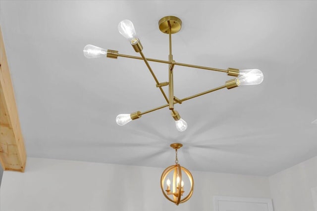 201 Forest Ridge Dr, Vinton, VA 24179 - detailed view of a chandelier