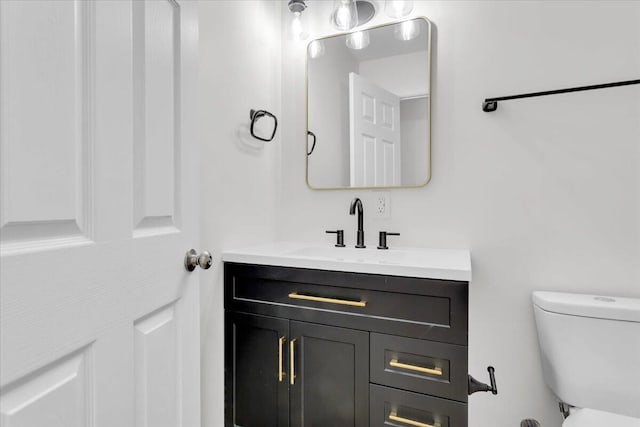 201 Forest Ridge Dr, Vinton, VA 24179 - half bathroom featuring vanity and toilet