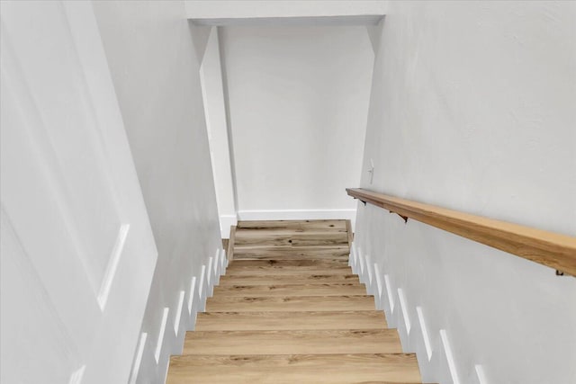 201 Forest Ridge Dr, Vinton, VA 24179 - stairs featuring wood finished floors
