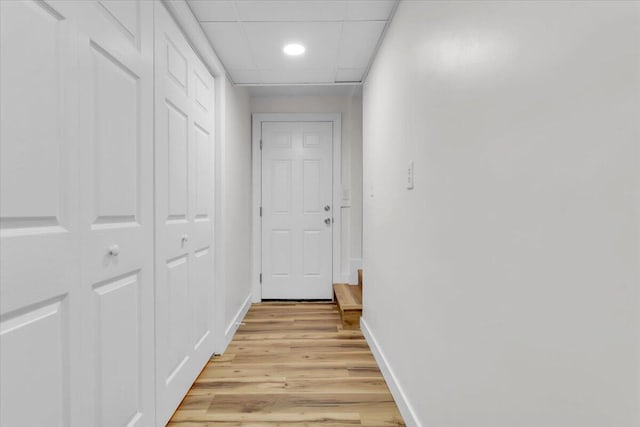201 Forest Ridge Dr, Vinton, VA 24179 - hallway featuring baseboards and light wood-type flooring