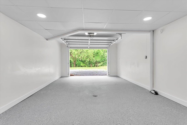 201 Forest Ridge Dr, Vinton, VA 24179 - garage featuring baseboards, a garage door opener, and recessed lighting
