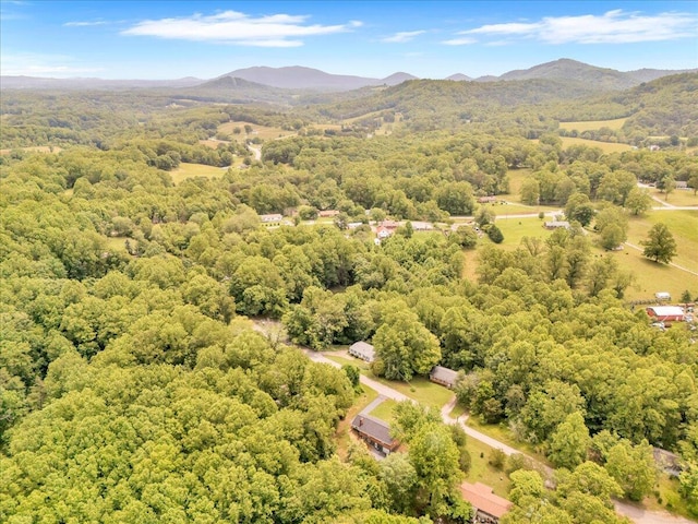 201 Forest Ridge Dr, Vinton, VA 24179 - drone / aerial view of a heavily wooded area and mountains