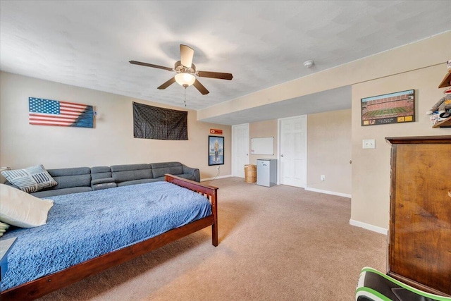 590 Keystone Dr NW, Christiansburg, VA 24073 - carpeted bedroom with baseboards and a ceiling fan