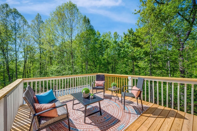1132 Bancroft Ln, Goode, VA 24556 - wooden terrace featuring an outdoor hangout area