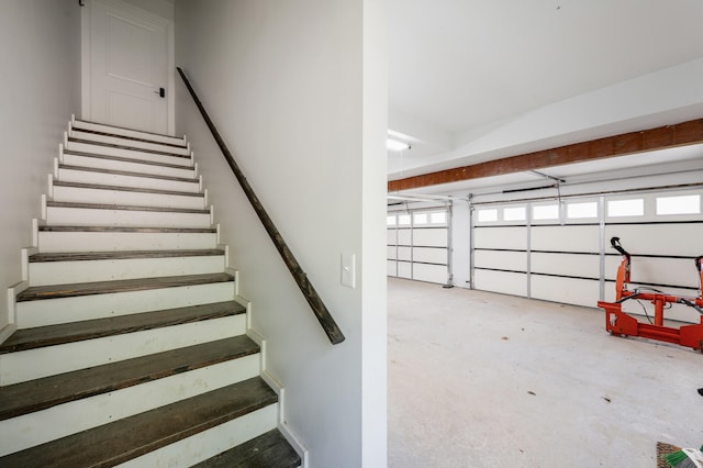 1132 Bancroft Ln, Goode, VA 24556 - stairway featuring concrete flooring