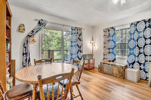 508 Hemlock Shores Dr, Goodview, VA 24095 - dining space featuring light wood-type flooring