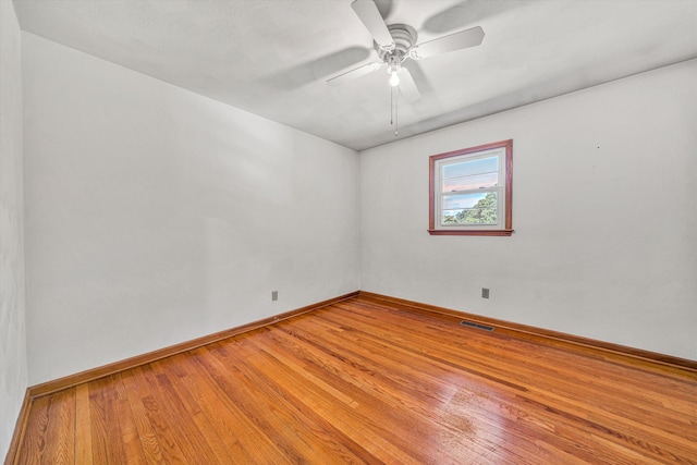 20083 Snow Creek Rd, Penhook, VA 24137 - unfurnished room featuring light wood-type flooring, baseboards, and ceiling fan