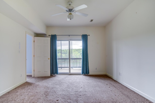 1103 Mariners Way Unit 5, Huddleston, VA 24104 - carpeted empty room featuring baseboards and a ceiling fan