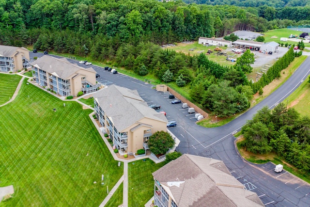 1103 Mariners Way Unit 5, Huddleston, VA 24104 - aerial view of a heavily wooded area