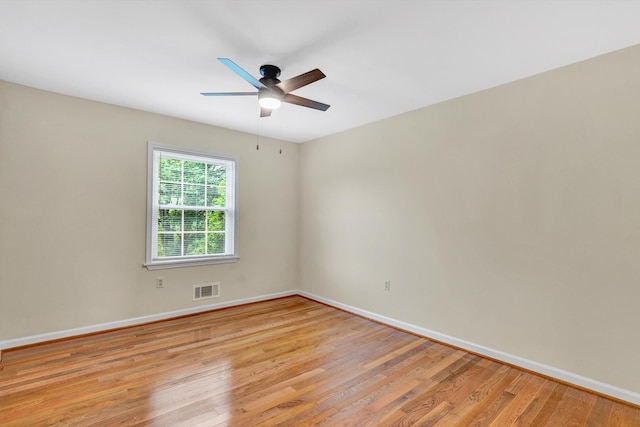 1801 Bluemont Ave SW Unit G, Roanoke, VA 24015 - empty room featuring baseboards, light wood-type flooring, and ceiling fan