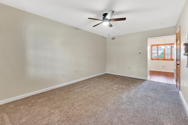 1801 Bluemont Ave SW Unit G, Roanoke, VA 24015 - carpeted empty room with ceiling fan and baseboards
