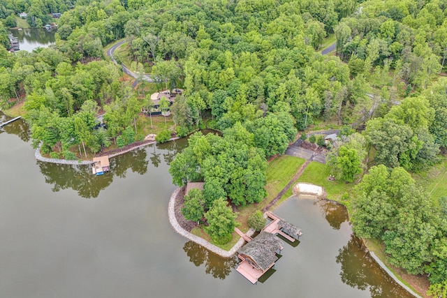 510 Crestview Rd, Wirtz, VA 24184 - view of property location with a large body of water and a heavily wooded area