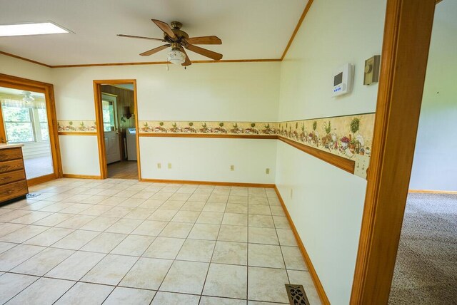 1978 Laurel Creek Rd NE, Pilot, VA 24138 - empty room with a ceiling fan, crown molding, and baseboards