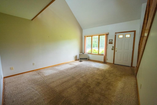 1978 Laurel Creek Rd NE, Pilot, VA 24138 - carpeted foyer entrance with lofted ceiling and baseboards