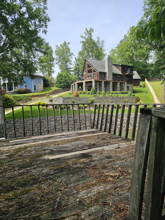 145 Carlos Rd, Union Hall, VA 24176 - view of deck